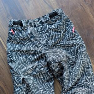 Columbia Black and White Patterned Snowpants